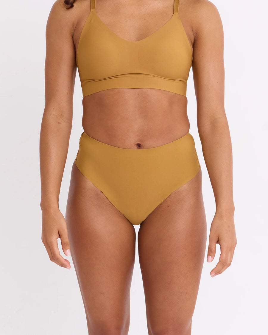 Okko High Waisted Thong In Honey