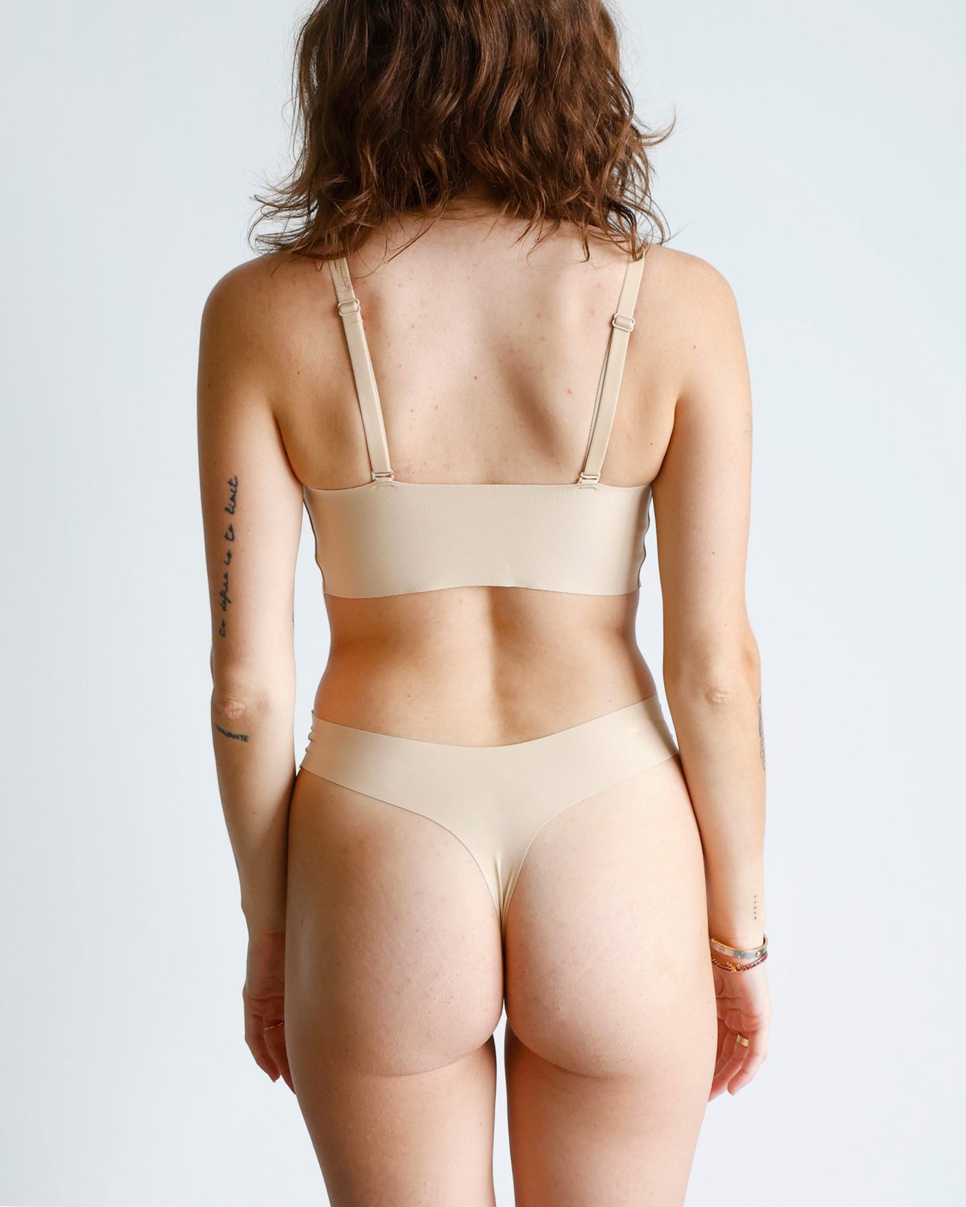 Okko Signature Mid-Rise Thong in Creme